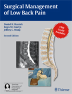 Surgical Management of Low Back Pain : A co-publication of Thieme and the American Association of Neurological Surgeons