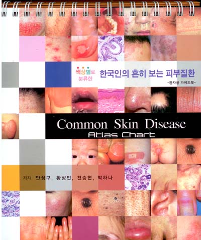 색상별로 분류한 한국인의 흔히 보는 피부질환(Common Skin Disease Atlas Chart)