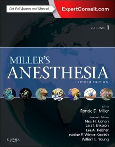 Miller's Anesthesia-8판(2vols) E-Book포함
