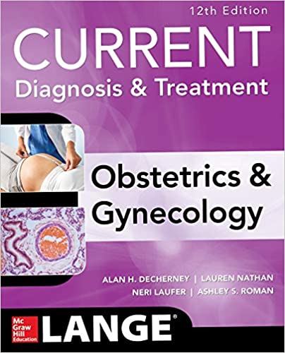 Current Diagnosis and Treatment Obstetrics and Gynecology-12판