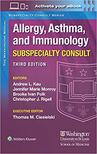 The Washington Manual Allergy Asthma and Immunology Subspecialty Consult-3판