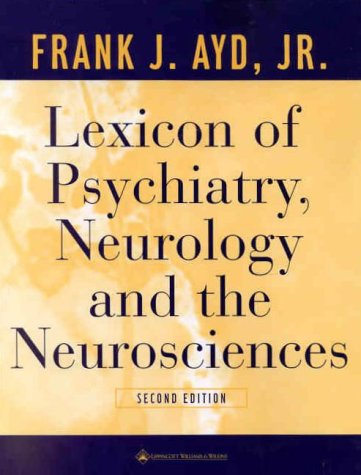 Lexicon of Psychiatry Neurology and Neurosciences-2판(2000)